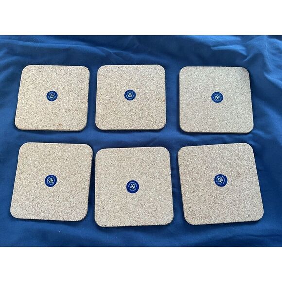 Pimpernel Christmas Coaster Set of 6 Made in England Cork Bottom NIB - Picture 5 of 5